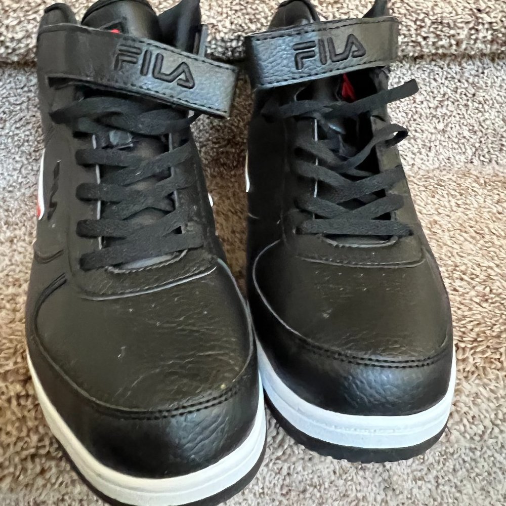 Fila Men's Black A-High Top Sneakers - Picture 7 of 12